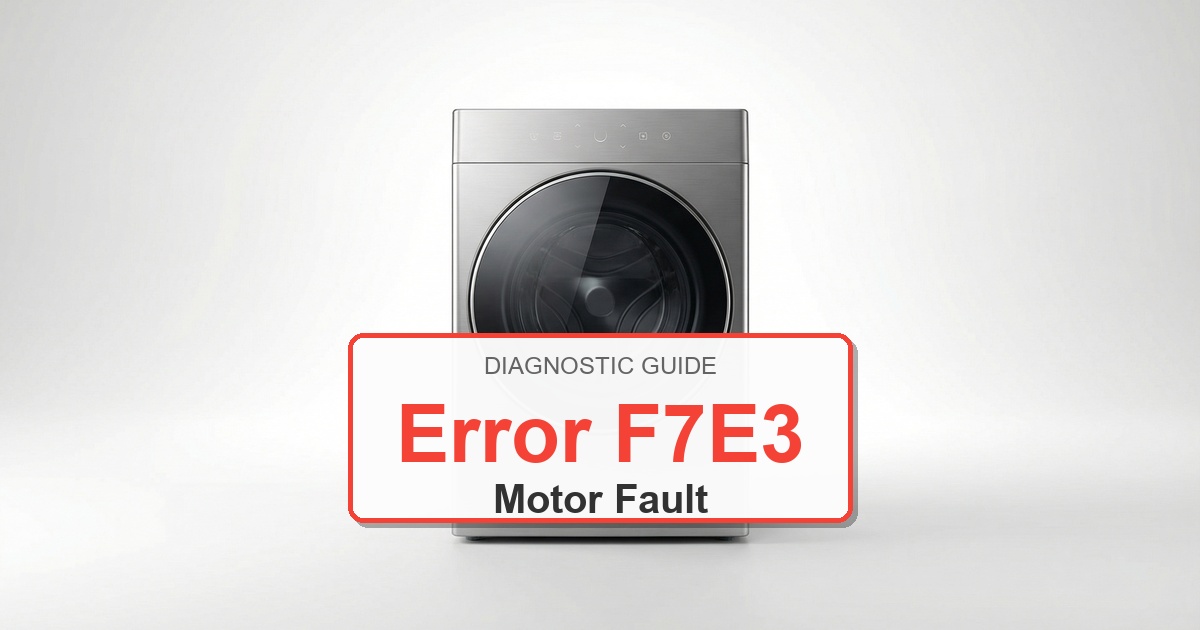 How to Fix Amana Washer Error F7E3
