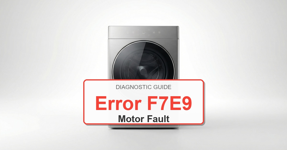 Amana Washer Error F7E9 overlay image