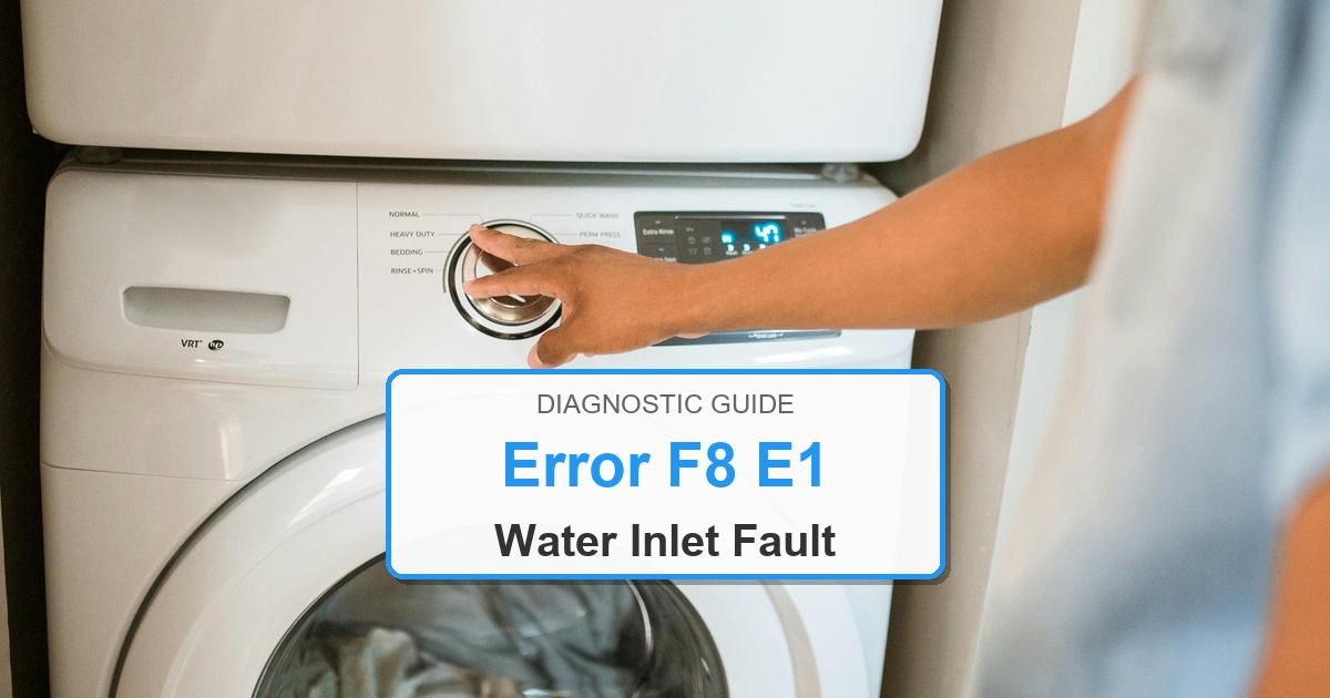 How to Fix Amana Washer Error F8 E1