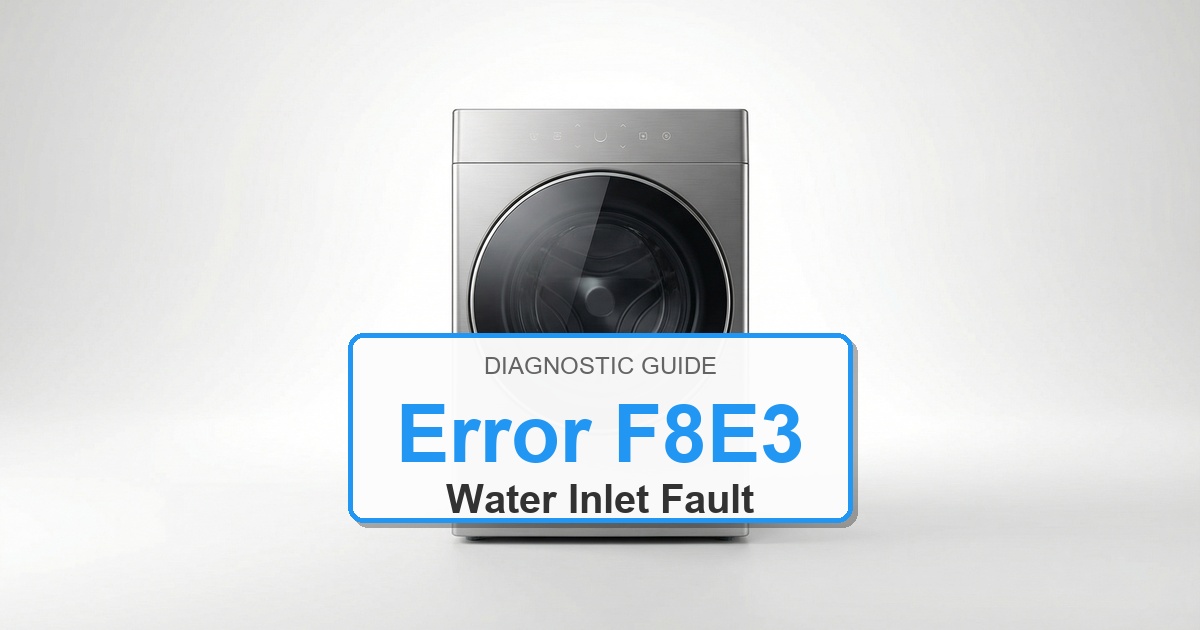 Amana Washer Error F8E3 overlay image