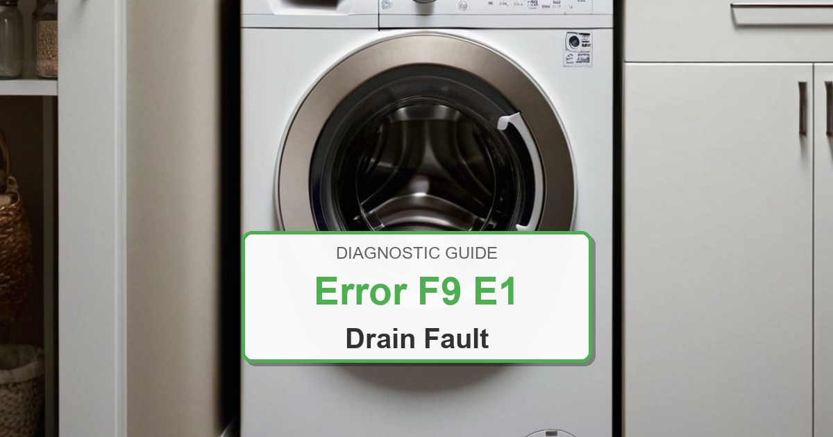 How to Fix Amana Washer Error F9 E1