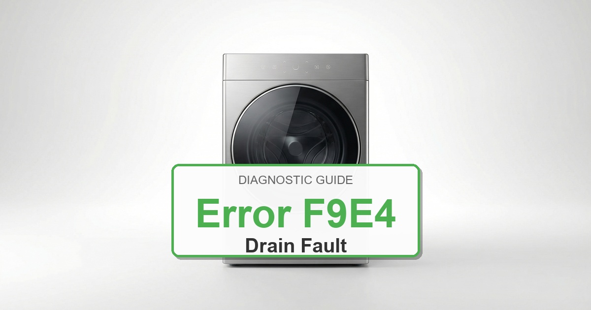 How to Fix Amana Washer Error F9E4