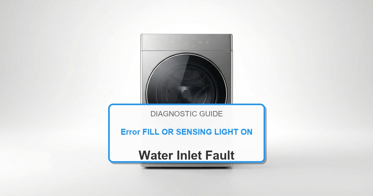 How to Fix Amana Washer Error FILL OR SENSING LIGHT ON