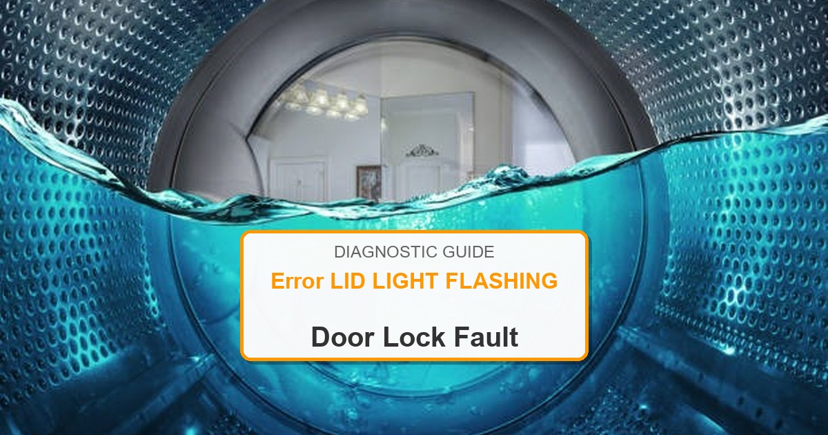 How to Fix Amana Washer Error LID LIGHT FLASHING