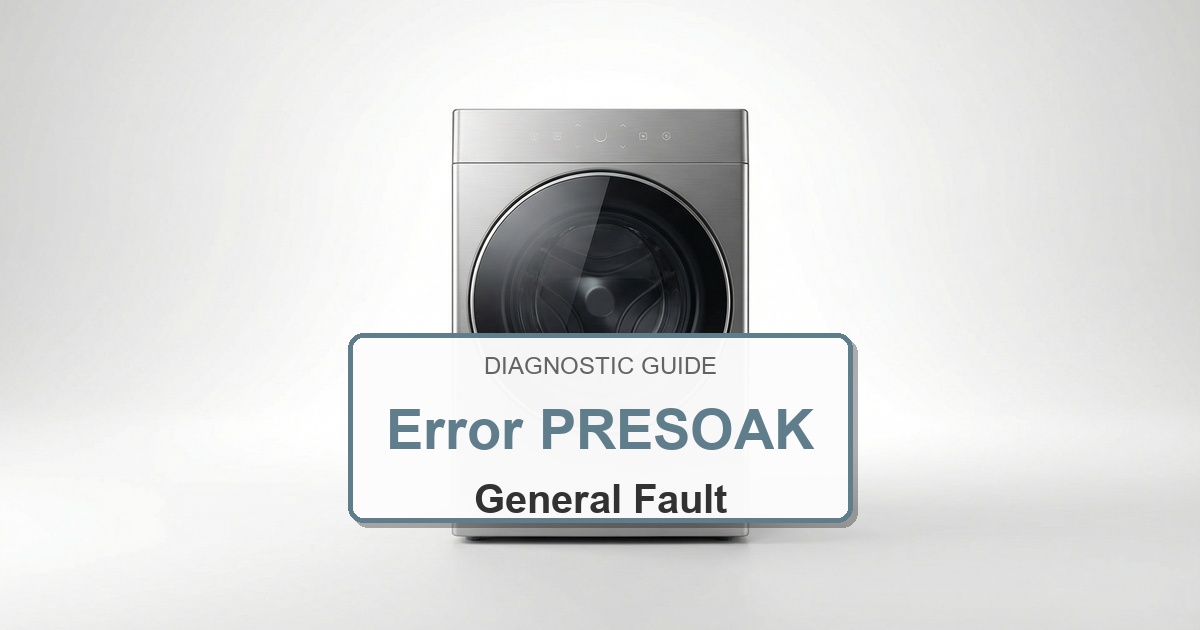 Amana Washer Error PRESOAK overlay image