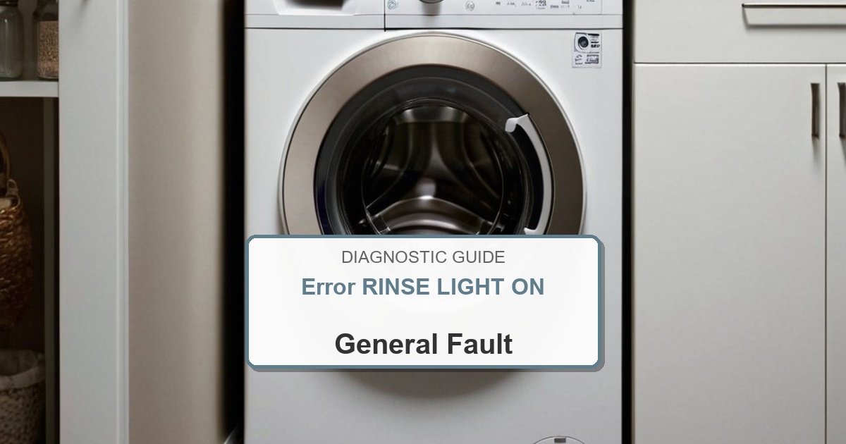 How to Fix Amana Washer Error RINSE LIGHT ON