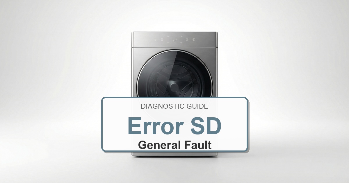 How to Fix Amana Washer Error SD