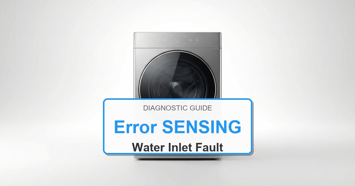 Amana Washer Error SENSING overlay image