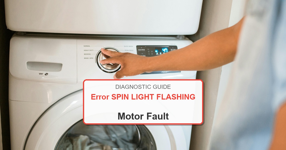 How to Fix Amana Washer Error SPIN LIGHT FLASHING