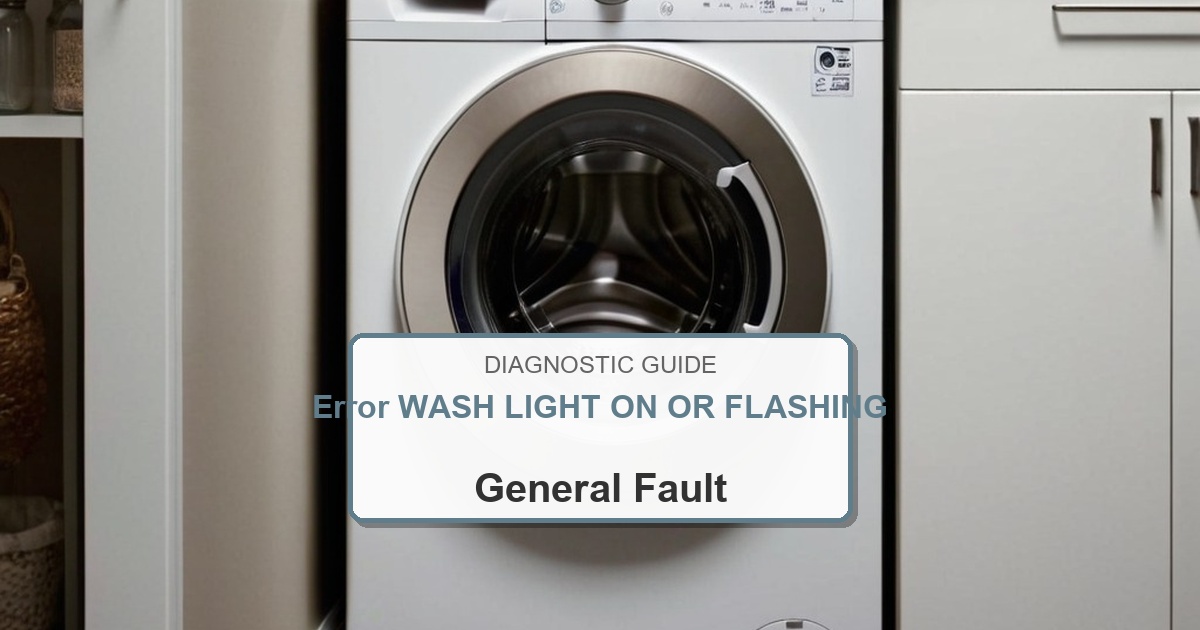 How to Fix Amana Washer Error WASH LIGHT ON OR FLASHING