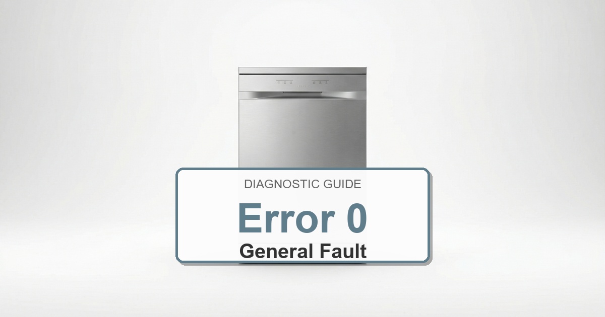 Bosch Dishwasher Error 0 overlay image