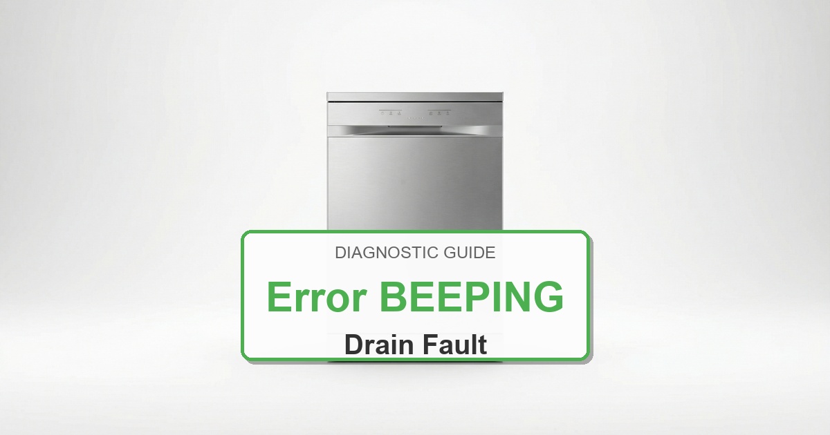 Bosch Dishwasher Error BEEPING overlay image
