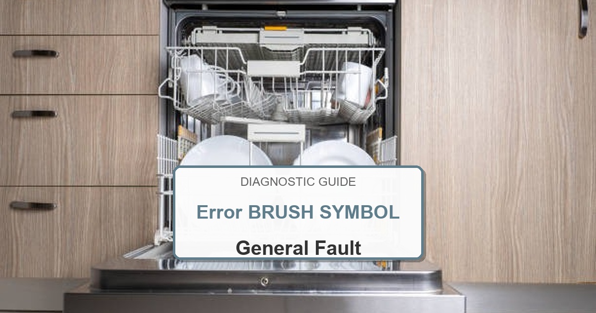 How to Fix Bosch Dishwasher Error BRUSH SYMBOL