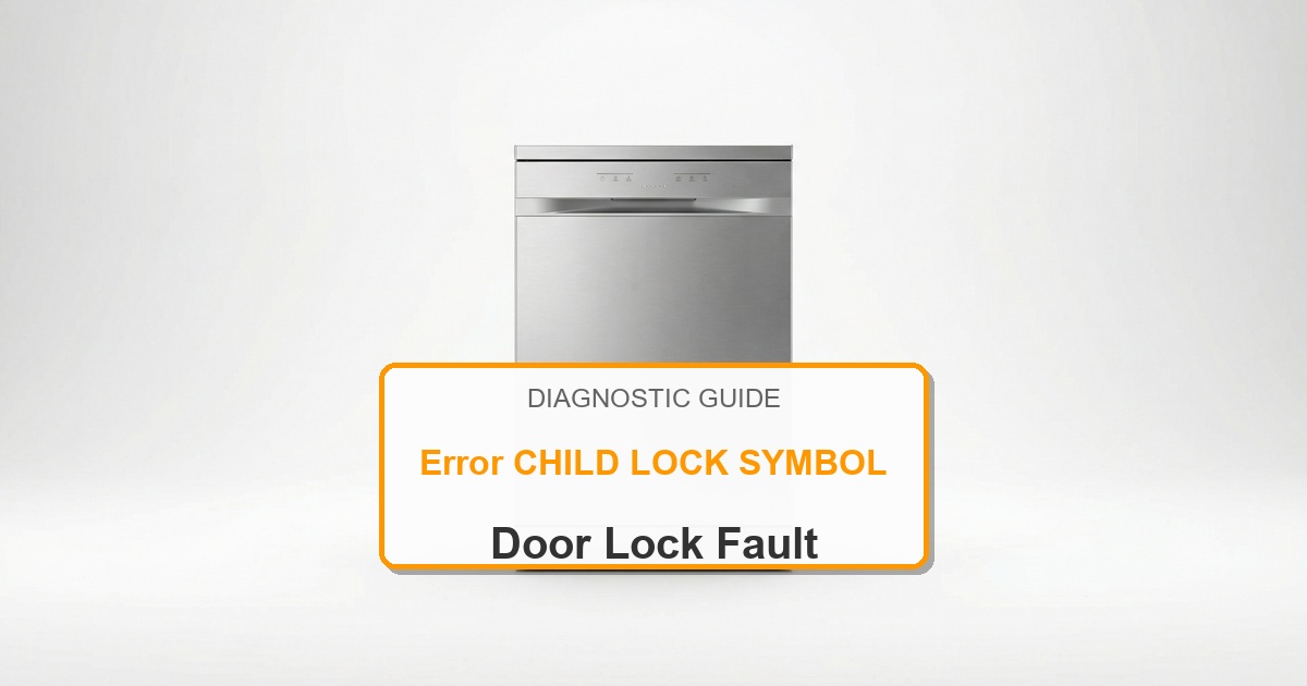 How to Fix Bosch Dishwasher Error CHILD LOCK SYMBOL