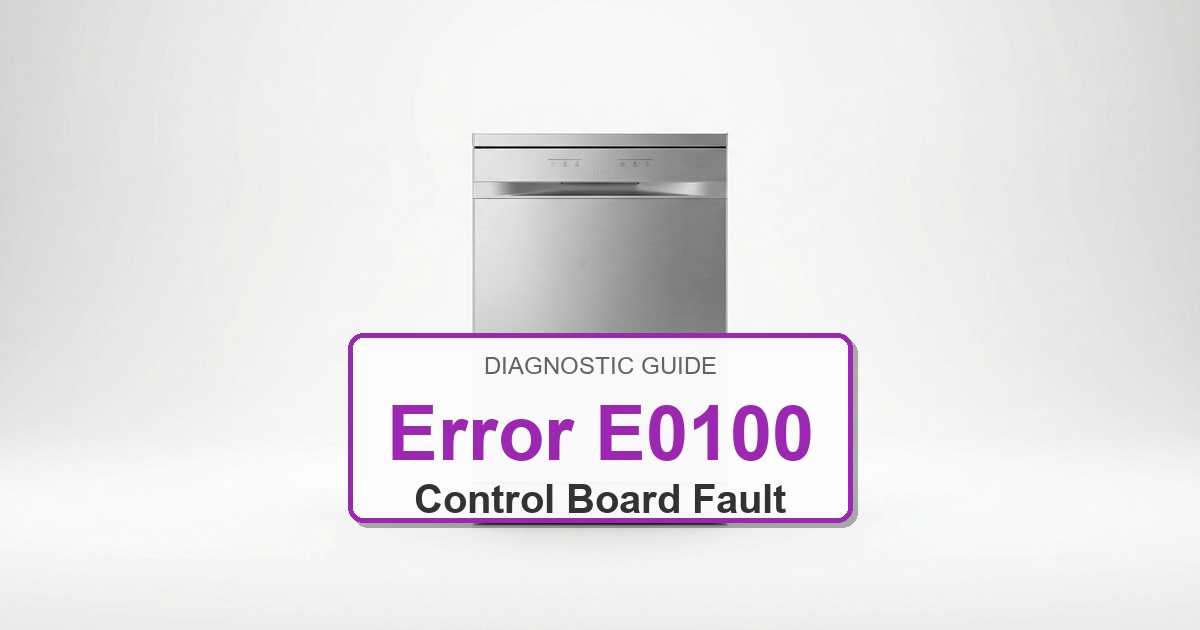 Bosch Dishwasher Error E0100 overlay image