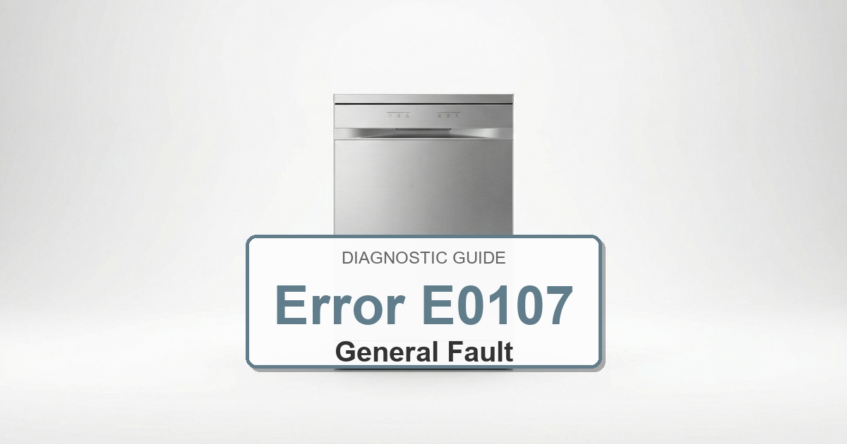 Bosch Dishwasher Error E0107 overlay image
