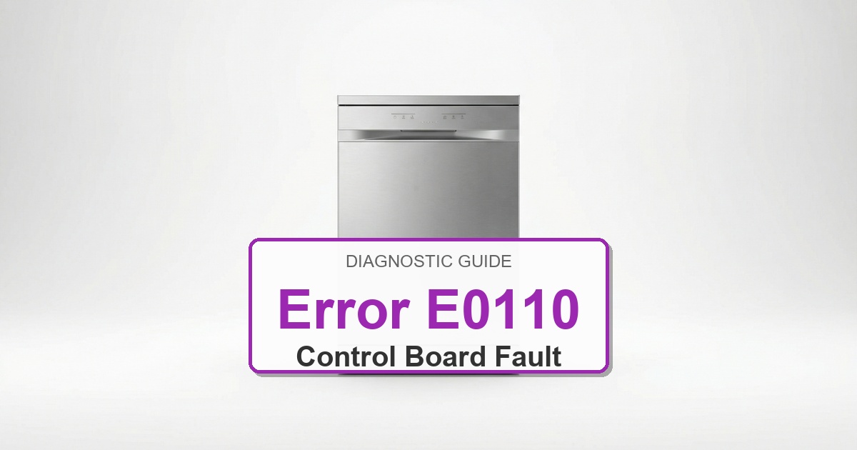 Bosch Dishwasher Error E0110 overlay image
