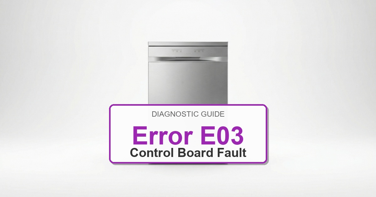 How to Fix Bosch Dishwasher Error E03