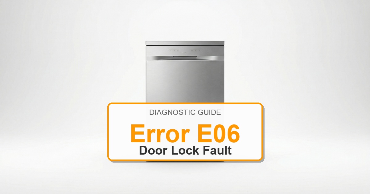 How to Fix Bosch Dishwasher Error E06