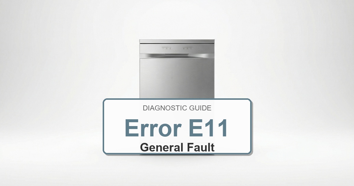 Bosch Dishwasher Error E11 overlay image
