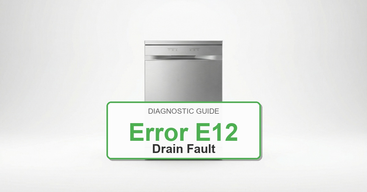 Bosch Dishwasher Error E12 overlay image