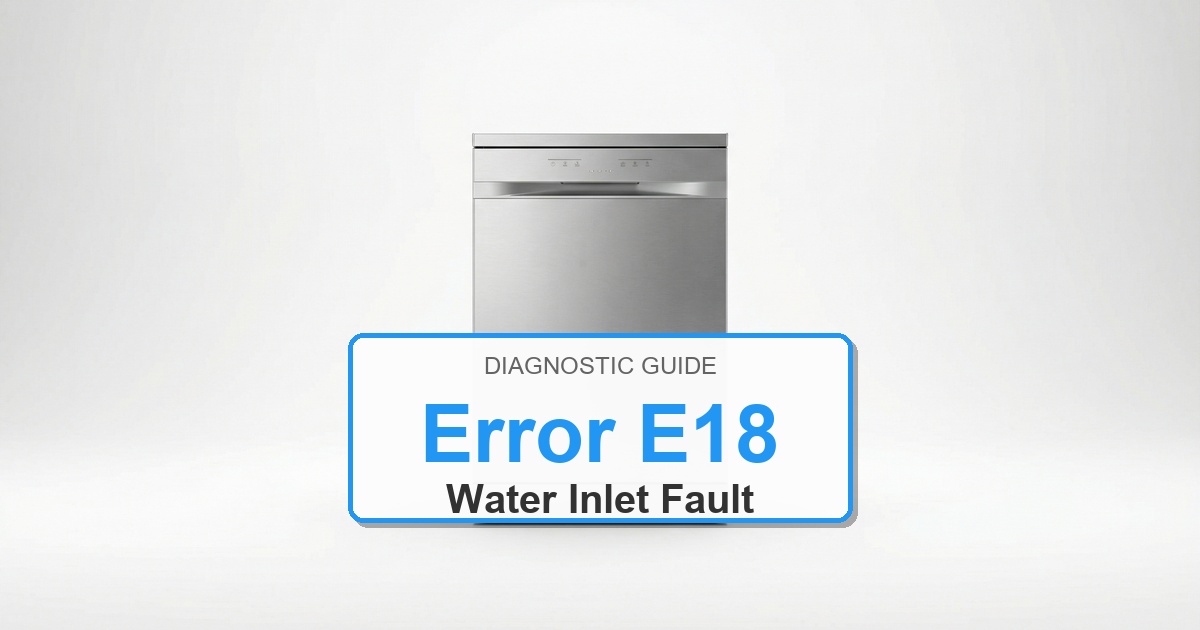 Bosch Dishwasher Error E18 overlay image