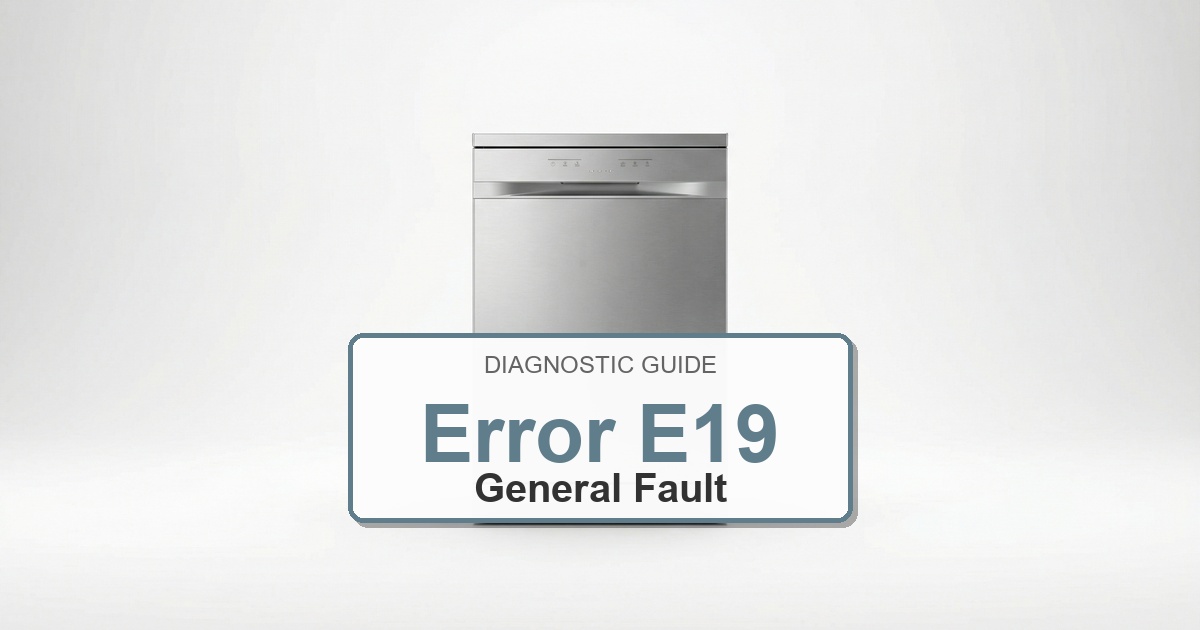 How to Fix Bosch Dishwasher Error E19