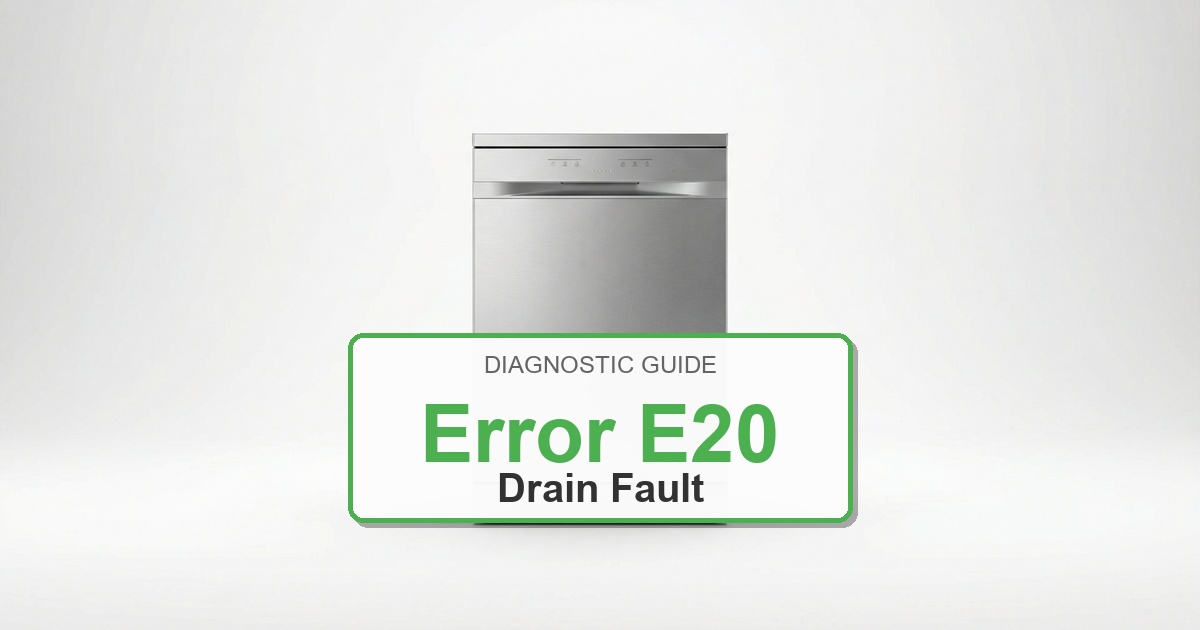 Bosch Dishwasher Error E20 overlay image