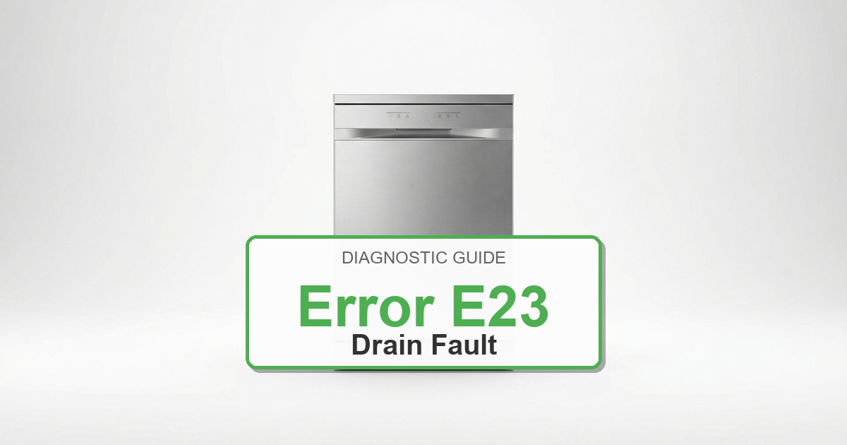 Bosch Dishwasher Error E23 overlay image