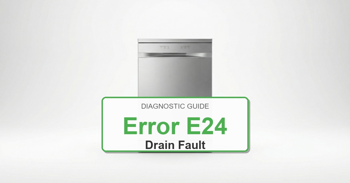 Bosch Dishwasher Error E24 overlay image