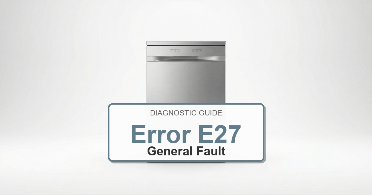 Bosch Dishwasher Error E27 overlay image