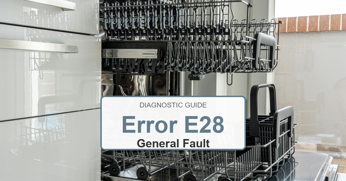 Bosch Dishwasher Error E28 overlay image