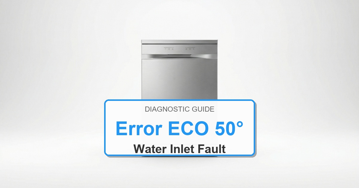 Bosch Dishwasher Error ECO 50° overlay image