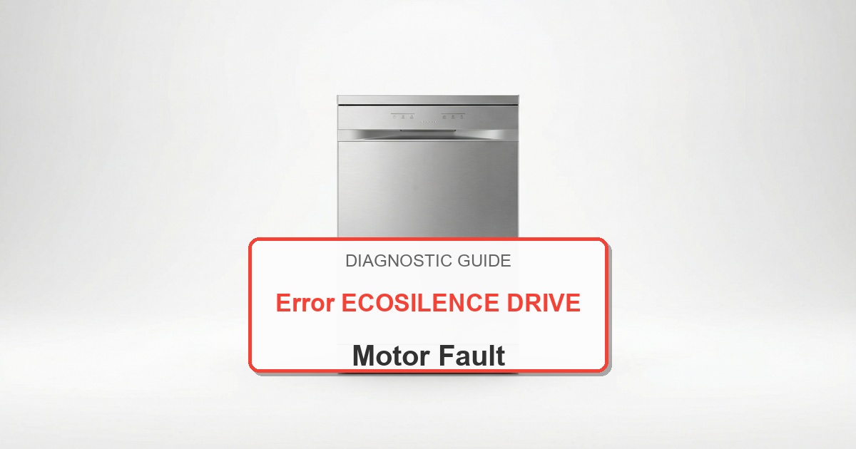 Bosch Dishwasher Error ECOSILENCE DRIVE overlay image