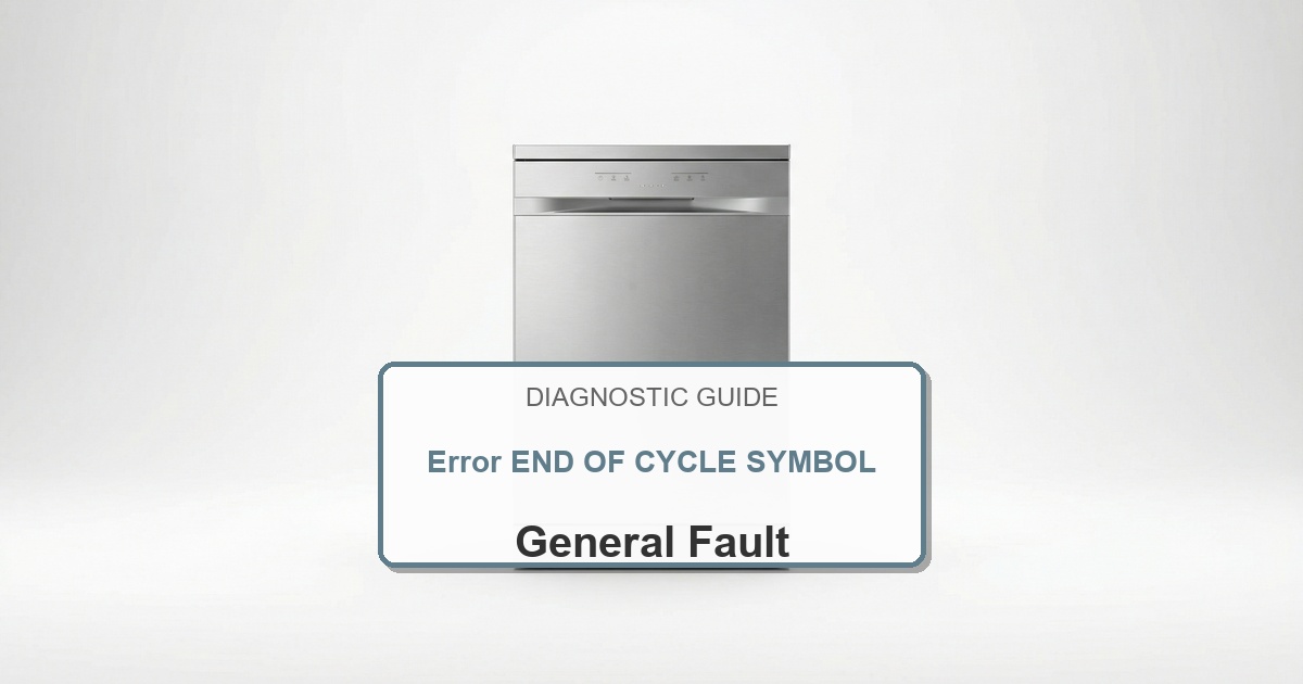 Bosch Dishwasher Error END OF CYCLE SYMBOL overlay image