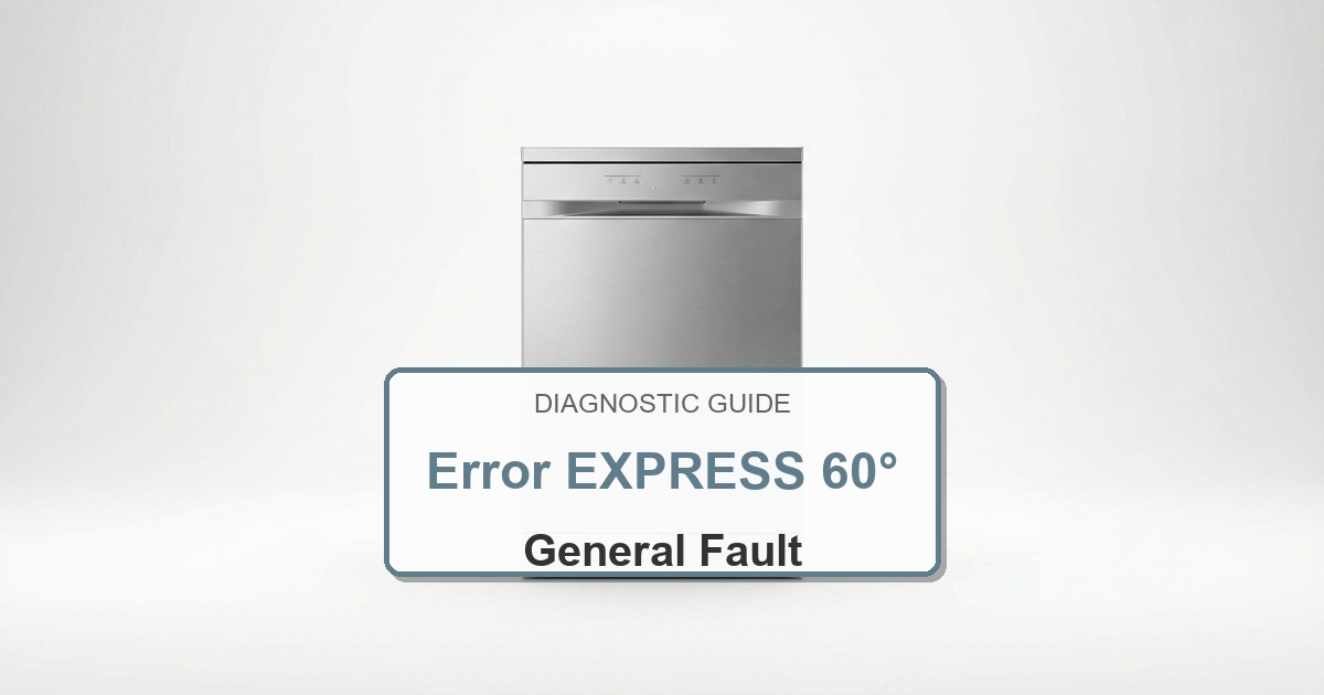 Bosch Dishwasher Error EXPRESS 60° overlay image
