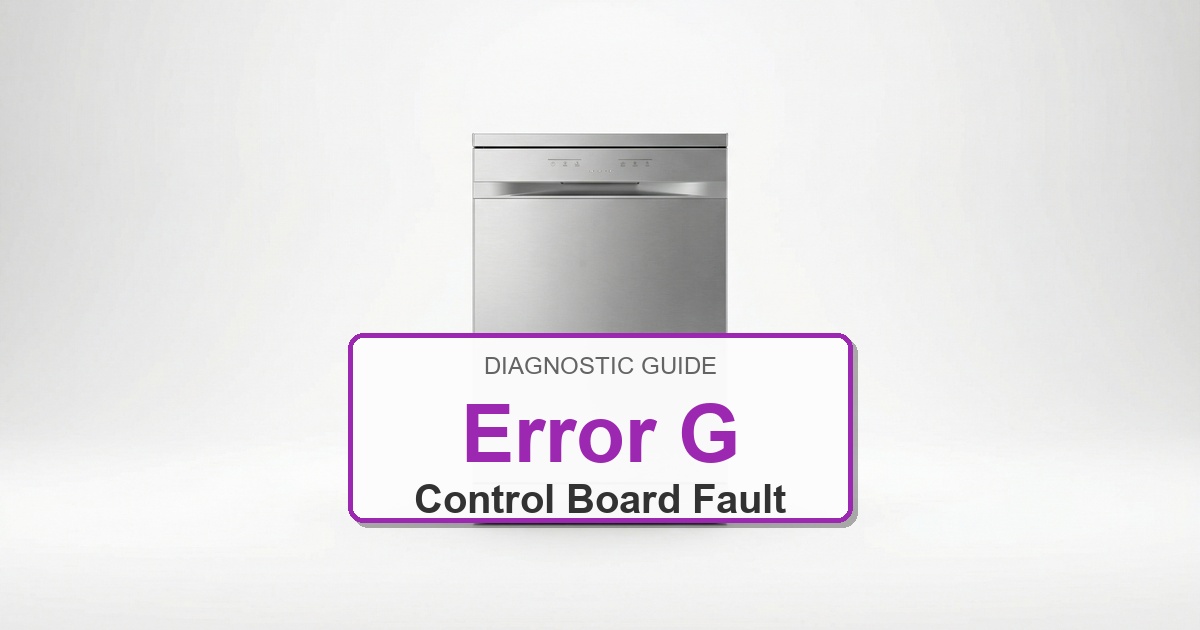 Bosch Dishwasher Error G overlay image