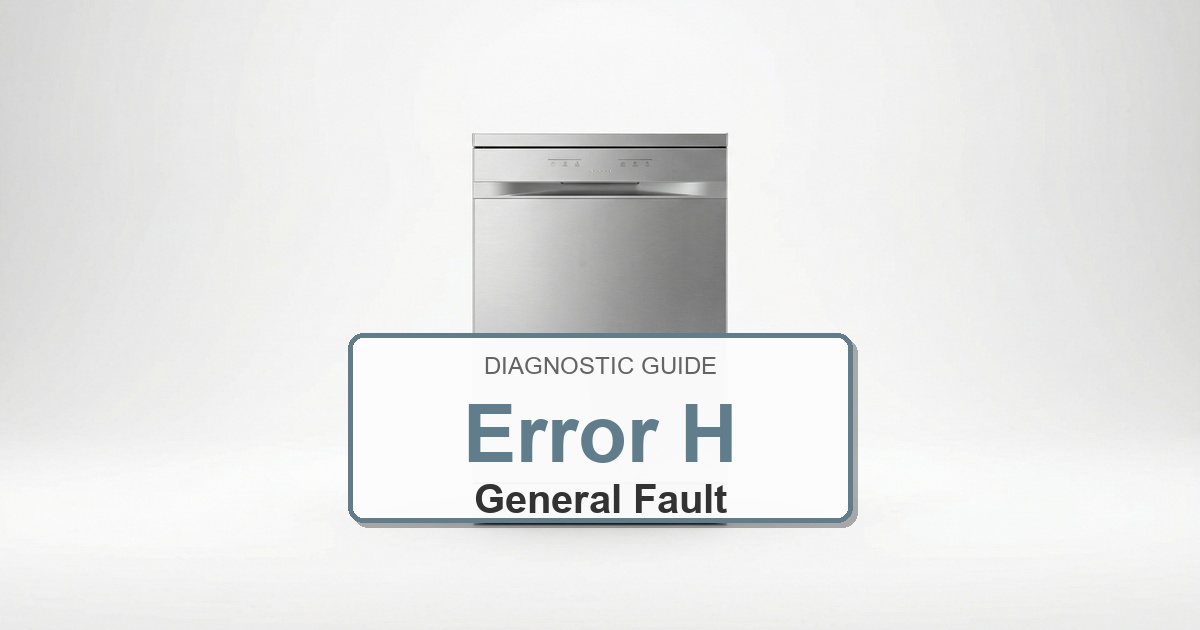 Bosch Dishwasher Error H overlay image