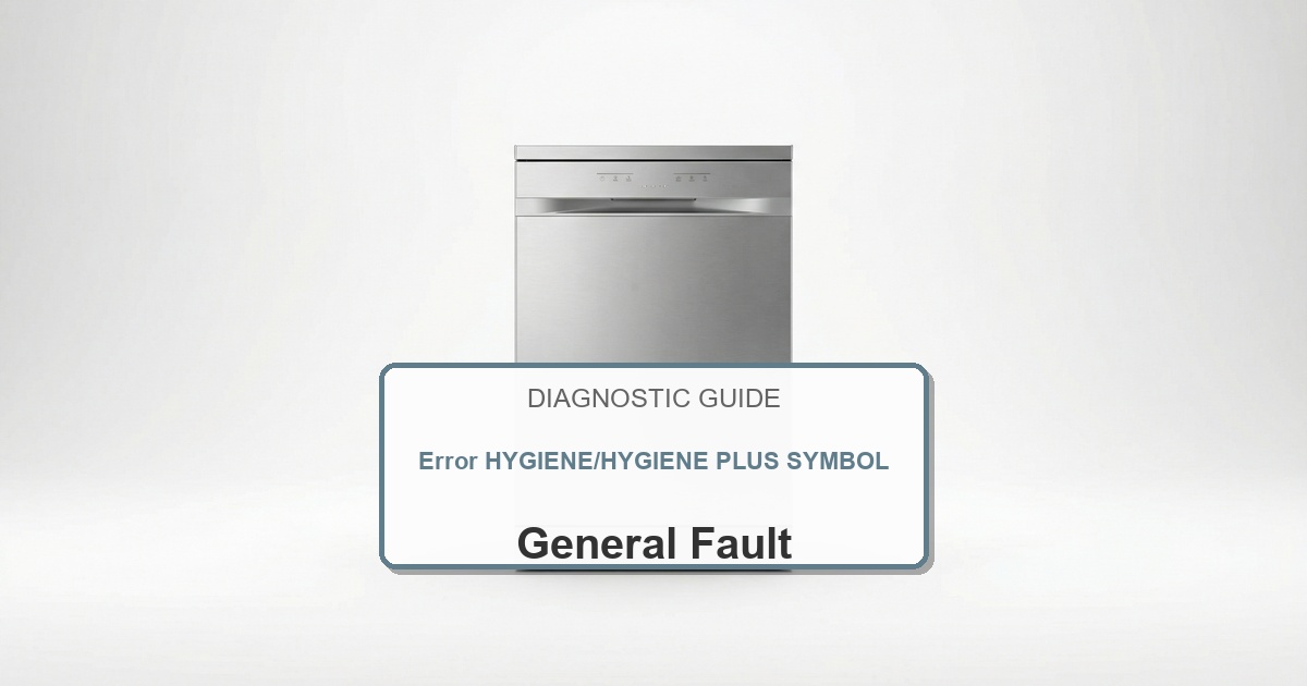 Bosch Dishwasher Error HYGIENE/HYGIENE PLUS SYMBOL overlay image