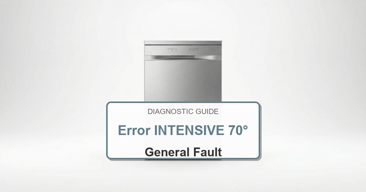 Bosch Dishwasher Error INTENSIVE 70° overlay image