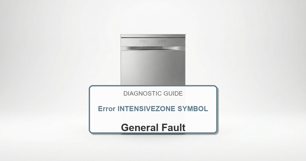 Bosch Dishwasher Error INTENSIVEZONE SYMBOL overlay image