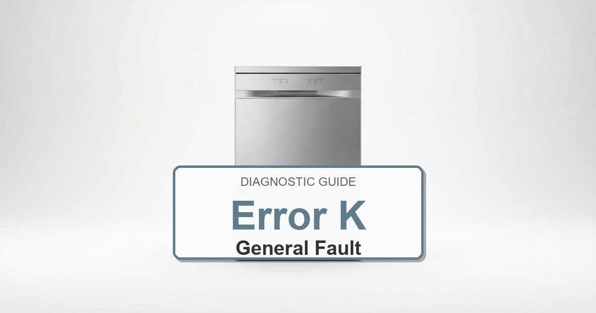 Bosch Dishwasher Error K overlay image