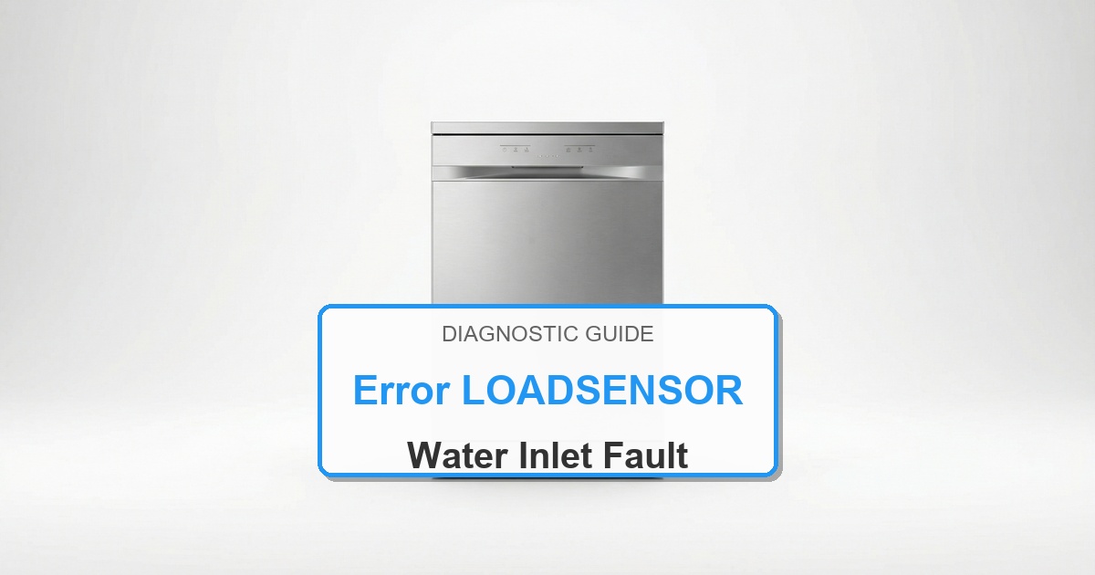 Bosch Dishwasher Error LOADSENSOR overlay image