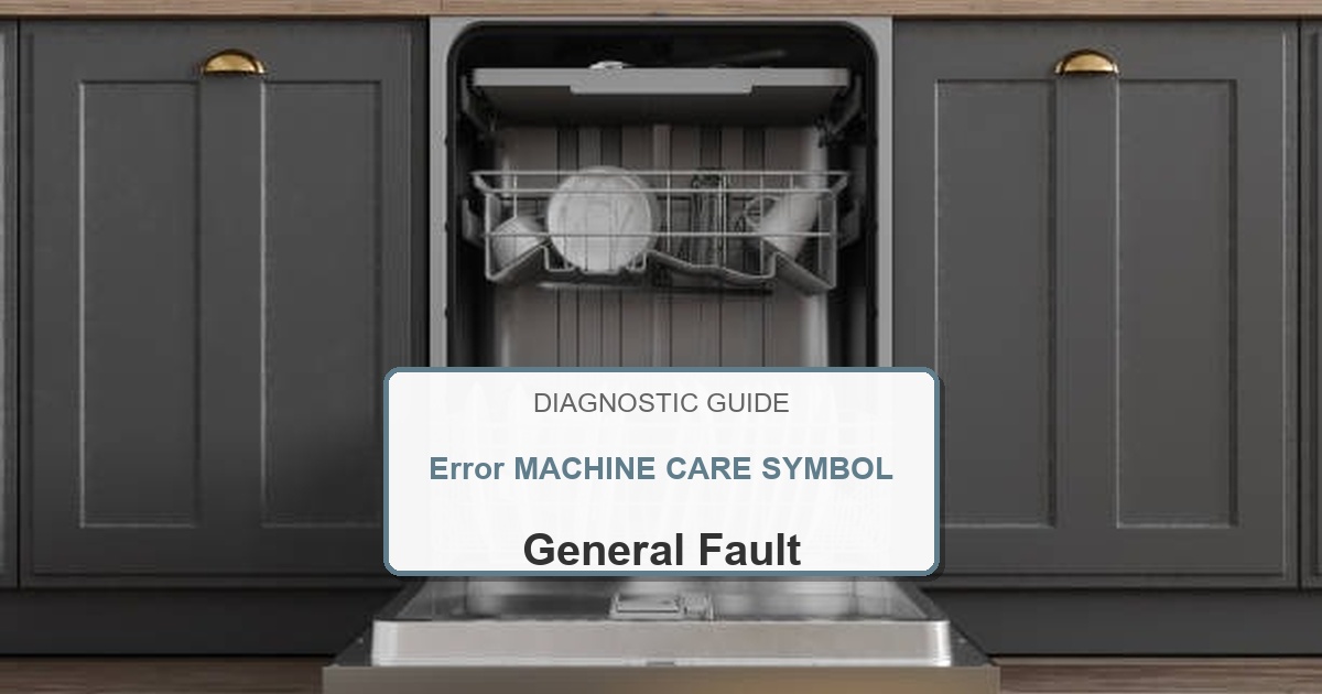 How to Fix Bosch Dishwasher Error MACHINE CARE SYMBOL