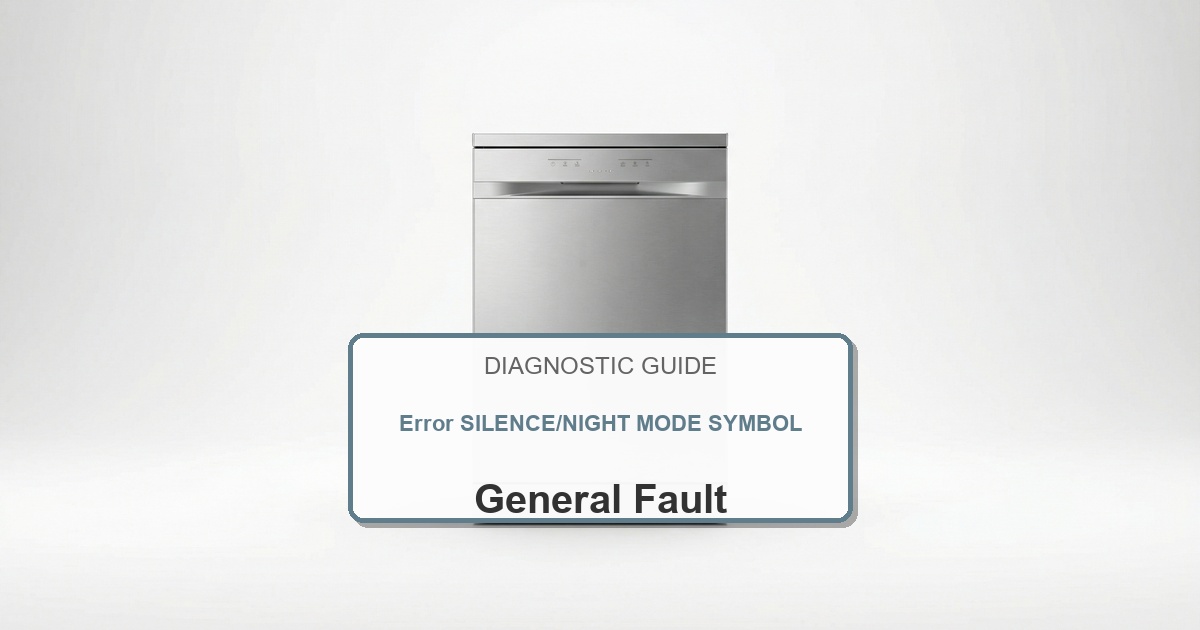 Bosch Dishwasher Error SILENCE/NIGHT MODE SYMBOL overlay image