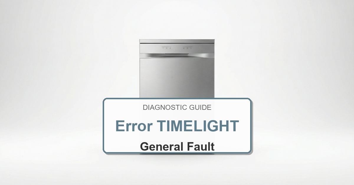 Bosch Dishwasher Error TIMELIGHT overlay image