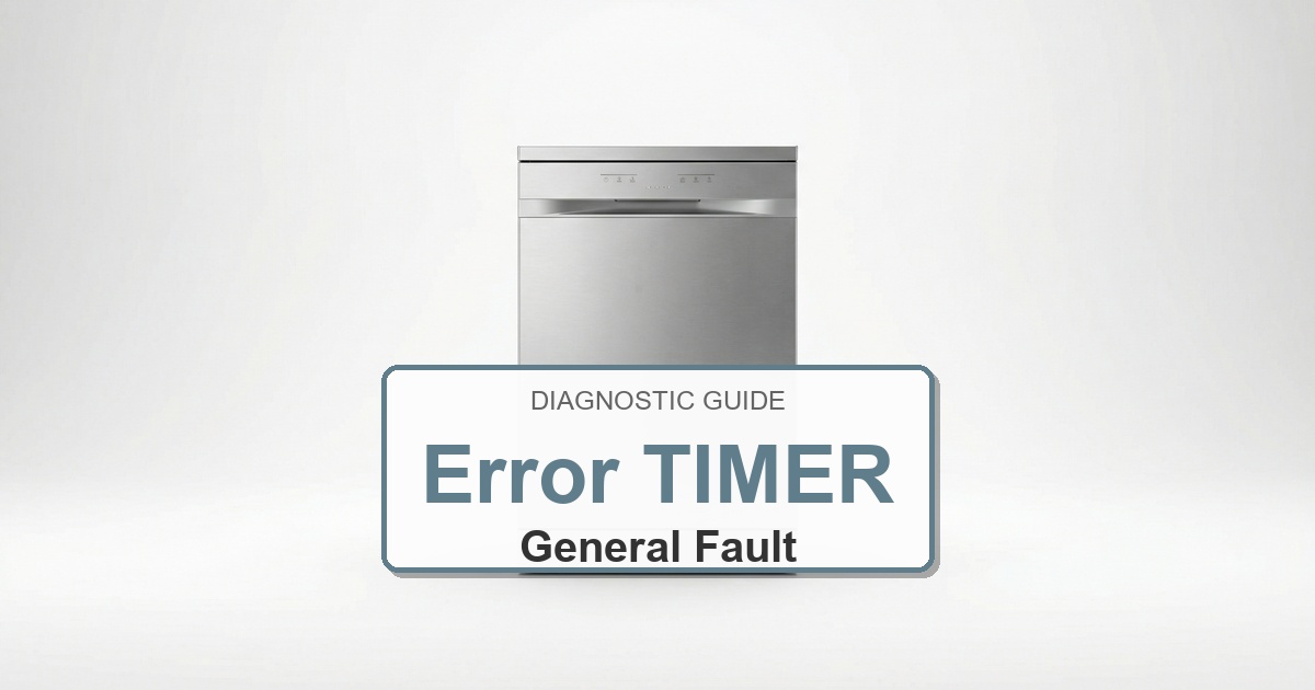 Bosch Dishwasher Error TIMER overlay image
