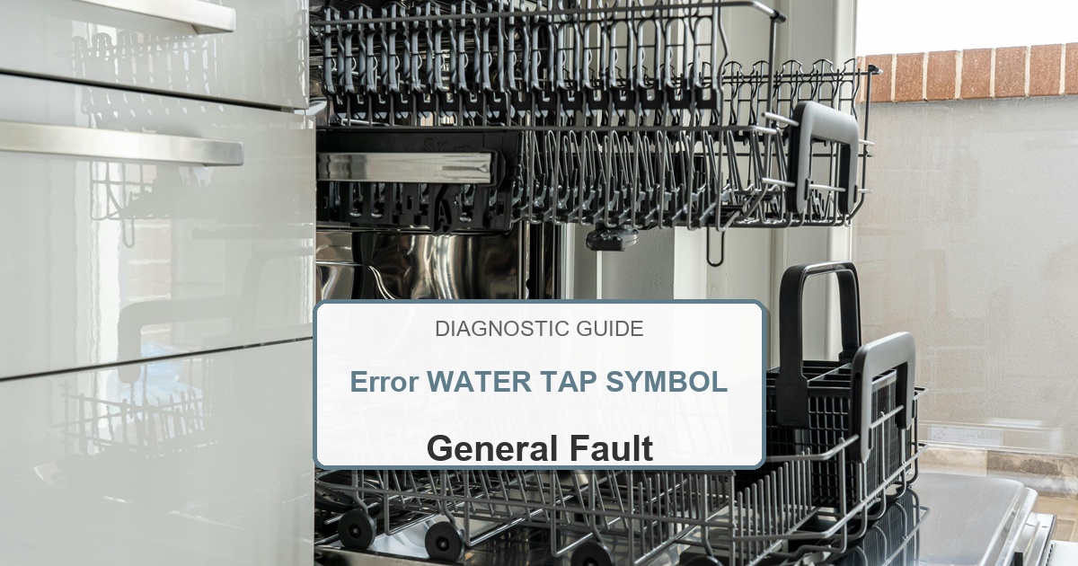 How to Fix Bosch Dishwasher Error WATER TAP SYMBOL