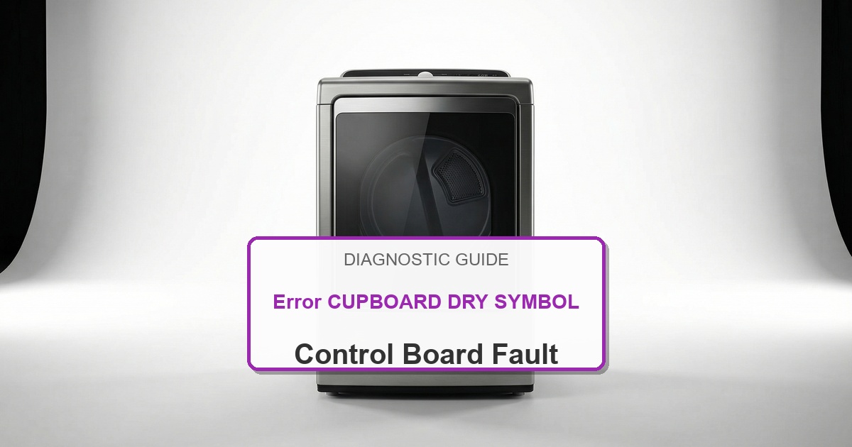 How to Fix Bosch Dryer Error CUPBOARD DRY SYMBOL