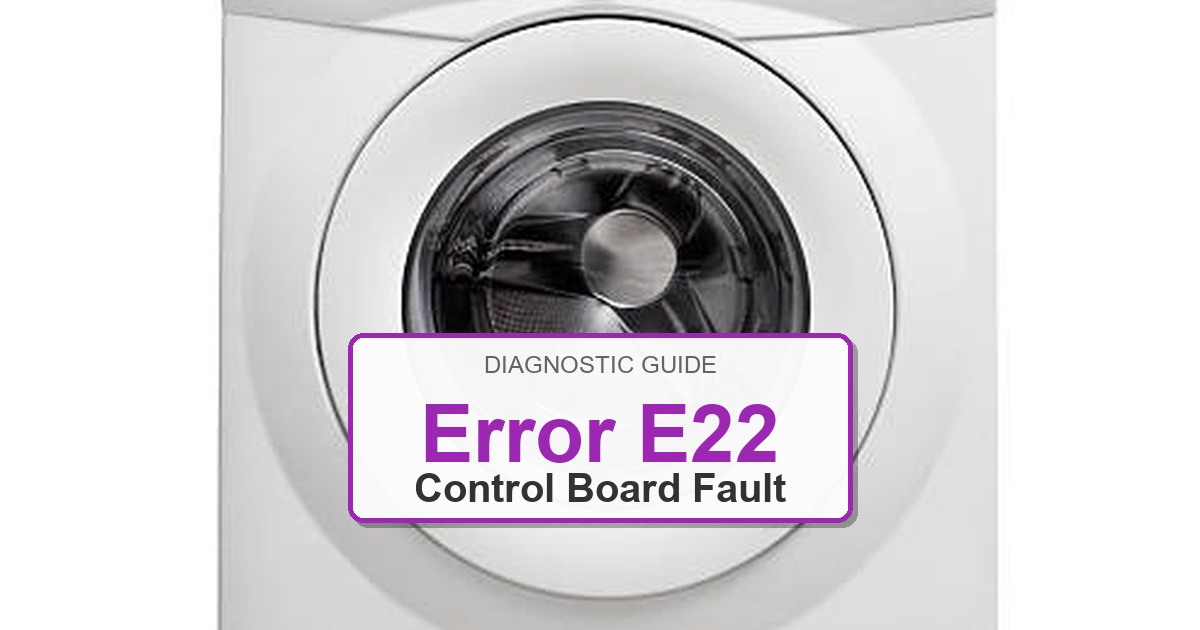 How to Fix Bosch Dryer Error E22